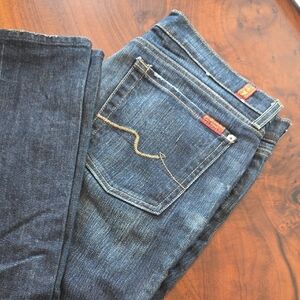 7 For All Mankind Indigo Boot Cut Jeans